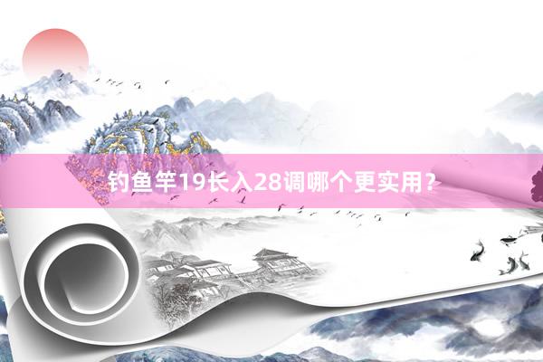 钓鱼竿19长入28调哪个更实用？